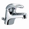 Bristan Java Contemporary Basin Mixer with Side Action Pop-up Waste - Chrome - J-BASSW-C -Contemporary Taps Sales Store Java Basin SWMono P