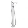 Crosswater Zero 2 Floor Mounted Freestanding Bath Shower Mixer - ZR02_415FC -Contemporary Taps Sales Store KH02 415FC P