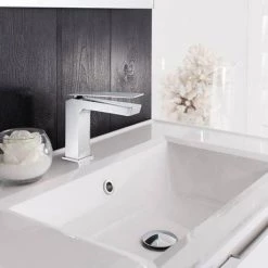 Crosswater Zero 3 Monobloc Basin Mixer - ZR03_110DNC 7 Crosswater Zero 3 Monobloc Basin Mixer - ZR03_110DNC -Contemporary Taps Sales Store KH03 110DNC D2 460