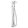 Crosswater Zero 3 Floor Mounted Freestanding Bath Shower Mixer - ZR03_415FC -Contemporary Taps Sales Store KH03 415FC P