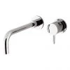 Crosswater - Kai Lever Wall Mounted 2 Hole Set Basin Mixer - KL120WNC -Contemporary Taps Sales Store KL120WNC P