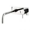 Crosswater - Kai Lever Wall Mounted 2 Hole Set Basin Mixer with Back Plate - KL121WNC 1 Crosswater - Kai Lever Wall Mounted 2 Hole Set Basin Mixer with Back Plate - KL121WNC -Contemporary Taps Sales Store KL121WNC P