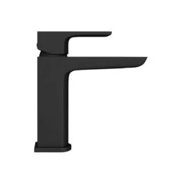 Mileto Modern Matt Black Basin Tap -Contemporary Taps Sales Store M05BLK d3n 460