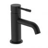 Bristan Mila Black Mono Basin Mixer with Clicker Waste -Contemporary Taps Sales Store MI BAS BLK P