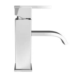 Milan Modern Mono Basin Mixer Tap - Chrome -Contemporary Taps Sales Store MIL001 detail1 460