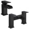Monza Matt Black Bathroom Taps - Bath And Basin -Contemporary Taps Sales Store MZWBTPK n p
