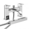 Milan Modern Bath Shower Mixer with Shower Kit - Chrome 1 Milan Modern Bath Shower Mixer with Shower Kit - Chrome -Contemporary Taps Sales Store Milan Modern Bath Shower Mixer with Shower Kit prod