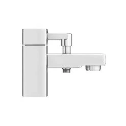 Neo Minimalist Bath Shower Mixer with Shower Kit - Chrome -Contemporary Taps Sales Store NEO002 n d1 460