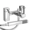 Neo Minimalist Bath Shower Mixer with Shower Kit - Chrome 2 Neo Minimalist Bath Shower Mixer with Shower Kit - Chrome -Contemporary Taps Sales Store Neo Minimalist Bath Shower Mixer with Shower Kit Chrome prod