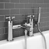 Pablo Modern Bath Shower Mixer with Shower Kit - Chrome 2 Pablo Modern Bath Shower Mixer with Shower Kit - Chrome -Contemporary Taps Sales Store PAB002 prod