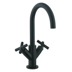 Crosswater MPRO Crosshead Matt Black Mono Basin Mixer - PRC110DNM