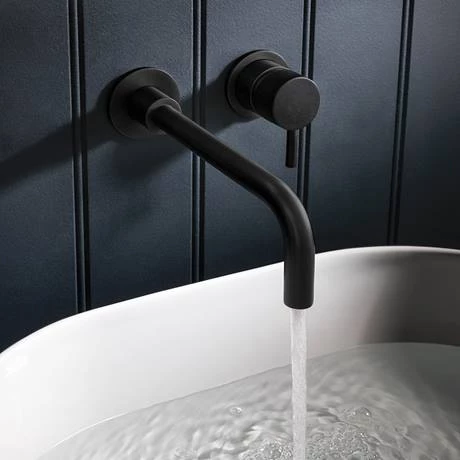 Crosswater MPRO Wall Mounted 2 Hole Set Basin Mixer - Matt Black - PRO120WNM 4 Crosswater MPRO Wall Mounted 2 Hole Set Basin Mixer - Matt Black - PRO120WNM - Image 2