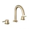 Crosswater MPRO Deck Mounted 3 Hole Set Basin Mixer - Brushed Brass - PRO135DNF -Contemporary Taps Sales Store PRO135DNF P