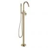 Crosswater MPRO Floor Mounted Freestanding Bath Shower Mixer - Brushed Brass - PRO416FF -Contemporary Taps Sales Store PRO416FF P