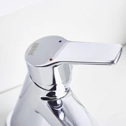 Bristan - Pisa Basin Mixer With Clicker Waste - Chrome - PS2-BAS-C -Contemporary Taps Sales Store PS2 BAS C.ai2 460