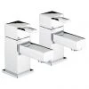 Bristan - Quadrato Basin Taps - Chrome - QD1/2C -Contemporary Taps Sales Store QD12C P