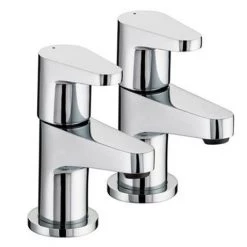 Bristan Quest Contemporary Basin Taps - Chrome - QST-1/2-C