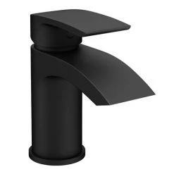 Nexus Matt Black Basin Mixer Tap