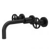 Hudson Reed Revolution Industrial 3TH Wall Mounted Basin Mixer - Matt Black - TIW417 -Contemporary Taps Sales Store TIW417 m