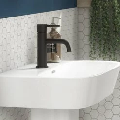 Toreno Matt Black Round Basin Mono Mixer Tap 11 Toreno Matt Black Round Basin Mono Mixer Tap -Contemporary Taps Sales Store TMBBT d3 460