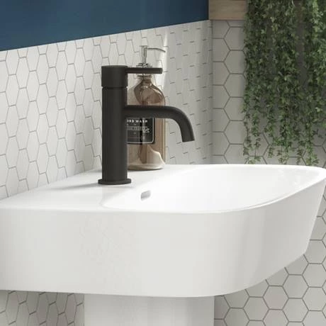 Toreno Matt Black Round Basin Mono Mixer Tap 6 Toreno Matt Black Round Basin Mono Mixer Tap - Image 4