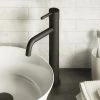 Toreno Matt Black Round High Rise Mono Basin Mixer Tap -Contemporary Taps Sales Store TMBHR prod