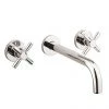 Crosswater Totti II Wall Mounted 3 Hole Set Basin Mixer - TO130WNC+ -Contemporary Taps Sales Store TO130WNC P1