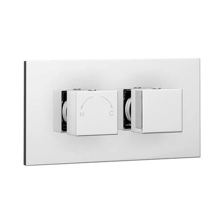 Toreno Wall Mounted Waterfall Bath Filler + Concealed Thermostatic Valve 8 Toreno Wall Mounted Waterfall Bath Filler + Concealed Thermostatic Valve - Image 6