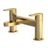 Venice Giro Brushed Brass Bath Filler -Contemporary Taps Sales Store VEN308R P