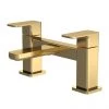 Venice Cubo Brushed Brass Bath Filler -Contemporary Taps Sales Store VEN308S P