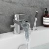 Zen Mono Bath Shower Mixer Tap with Shower Kit 2 Zen Mono Bath Shower Mixer Tap with Shower Kit -Contemporary Taps Sales Store VIC2 N P