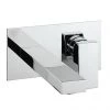 Crosswater Verge Wall Mounted (2TH) Basin Mixer Chrome - VR121WNC -Contemporary Taps Sales Store VR121WNC prod