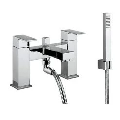 Crosswater Verge Bath Shower Mixer with Shower Kit Chrome - VR422DC