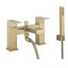 Crosswater Verge Bath Shower Mixer with Shower Kit Brushed Brass - VR422DF -Contemporary Taps Sales Store VR422DF m