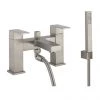 Crosswater Verge Bath Shower Mixer with Shower Kit Stainless Steel Effect - VR422DV -Contemporary Taps Sales Store VR422DV m