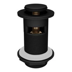 Valencia Matt Black Waterfall Basin Mixer Tap + Waste -Contemporary Taps Sales Store VWFT1BLK d1 460