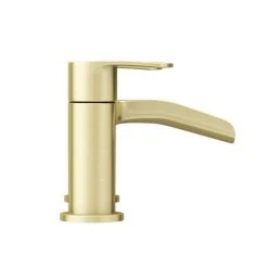 Valencia Brushed Brass Waterfall Bath Shower Mixer incl. Shower Kit 11 Valencia Brushed Brass Waterfall Bath Shower Mixer incl. Shower Kit -Contemporary Taps Sales Store VWFT3BB d5 460