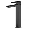 Toreno Square Black High Rise Mono Basin Mixer 1 Toreno Square Black High Rise Mono Basin Mixer -Contemporary Taps Sales Store WIN470 P
