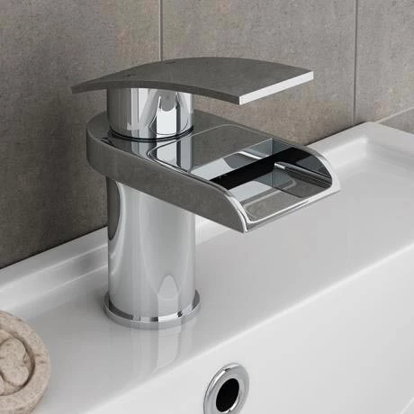 Zen Waterfall Cloakroom Mono Basin Mixer 4 Zen Waterfall Cloakroom Mono Basin Mixer - Image 2
